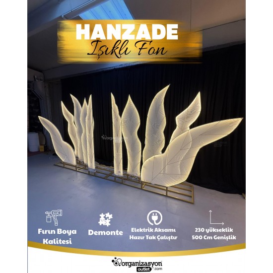 Hanzade Işıklı Fon | Düğün, Kına, Nişan ve Organizasyon Dekorları Hanzade Işıklı Fon | Düğün, Kına, Nişan ve Organizasyon Dekorları